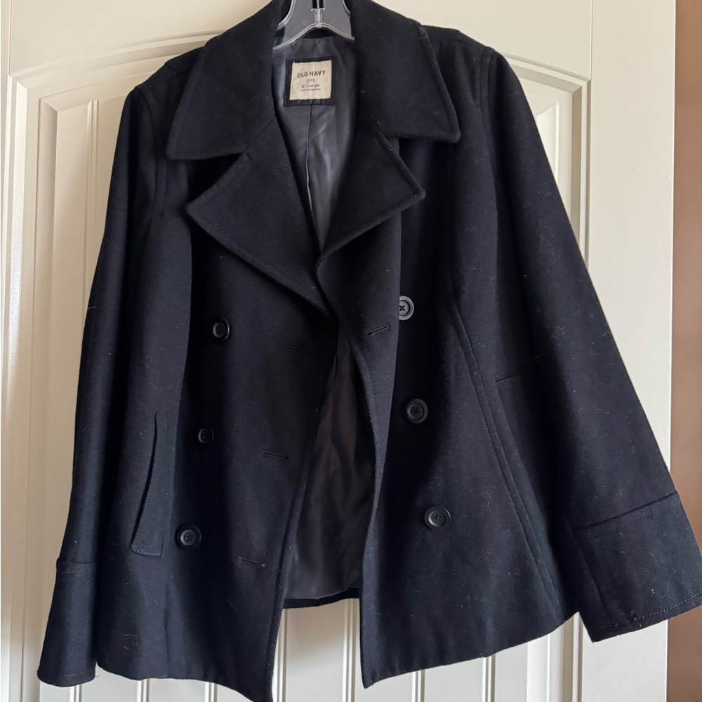 Old Navy Classic Black Peacoat